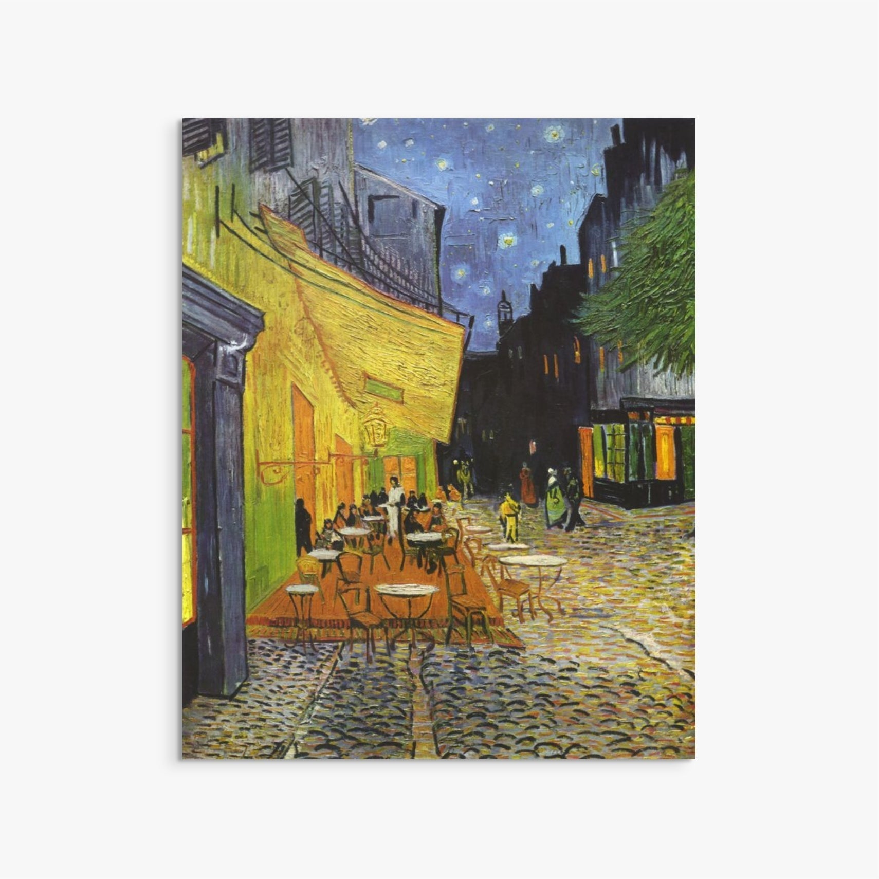 Vincent van Gogh - Cafe Terrace at Night - Dripping Watercolor Remake Art  Version Painting by Vincent van Gogh - Fine Art America