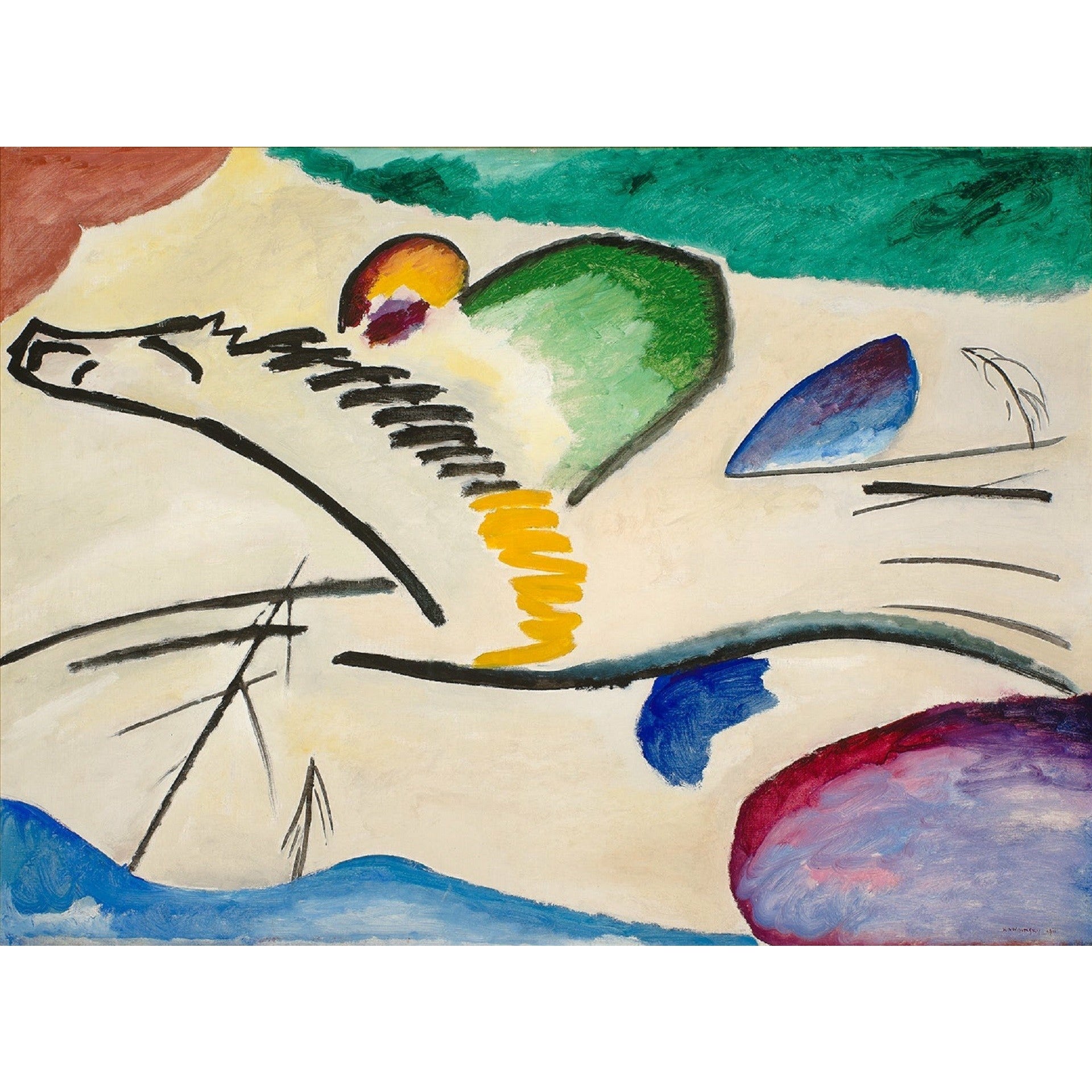 Wassily kandinsky original discount paintings