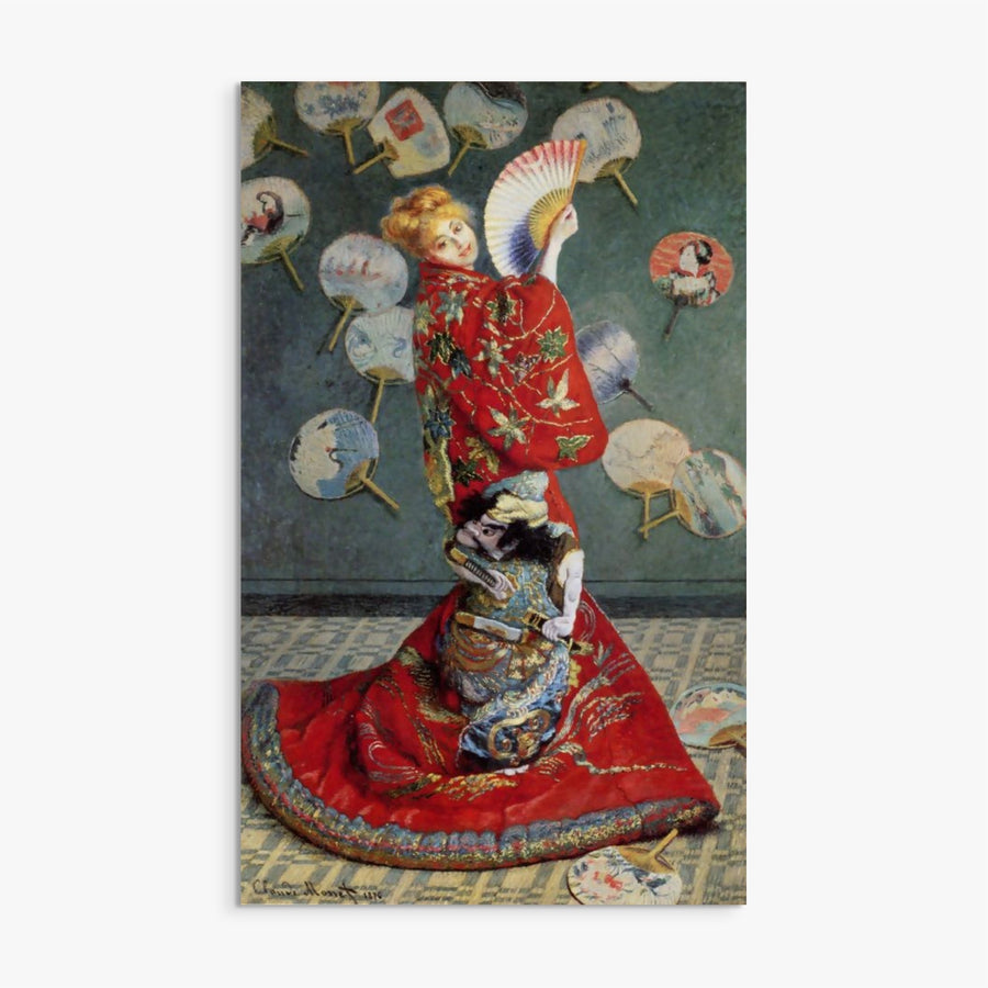 Camille Monet In Japanese Costume Claude Monet ReplicArt Oil Painting Reproduction